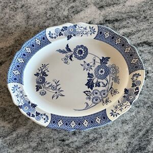 Cathy J&G Meakin Blue Floral Small serving plate  Royal Staffordshire